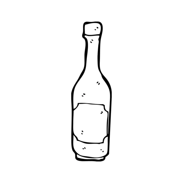 Botella vino — Vector de stock