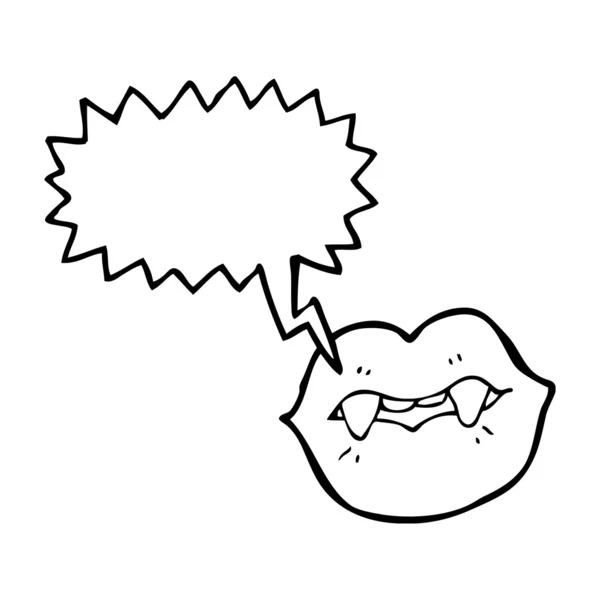 Вампір рот — стоковий вектор