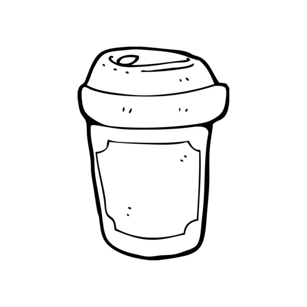 Wegwerpkoffiekopje — Stockvector