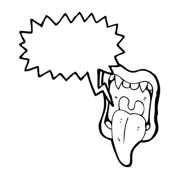 吸血鬼的嘴 — 图库矢量图片