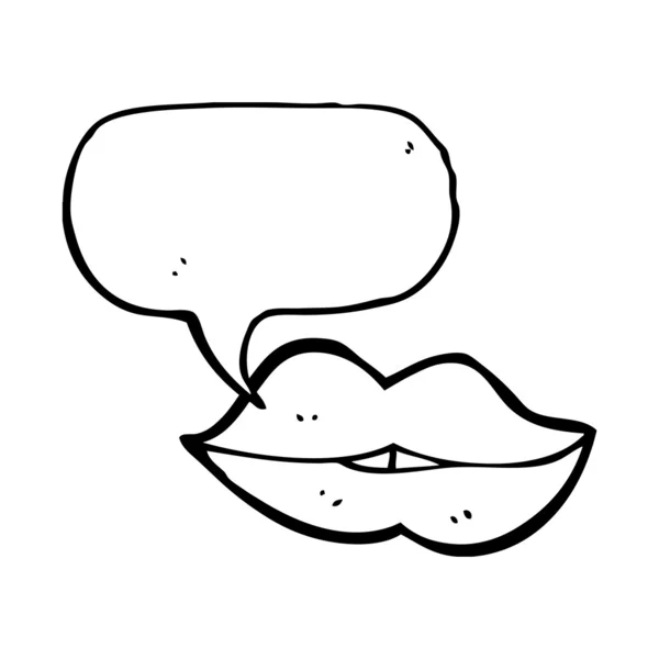 Lèvres parlantes — Image vectorielle