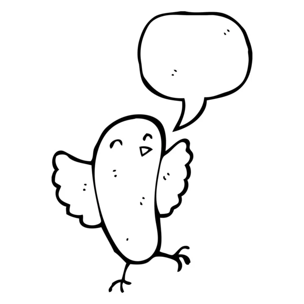 Roztomilý pták — Stockový vektor