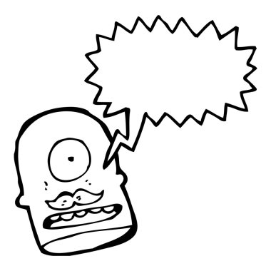 Monster head bağırarak