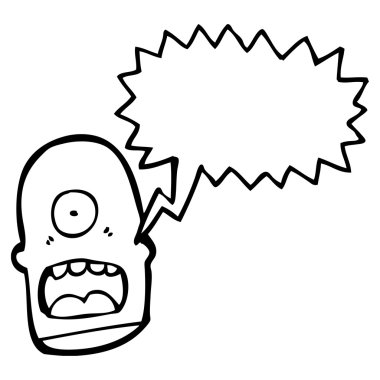 Monster head bağırarak