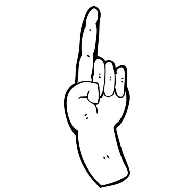 işaret eden bir ele