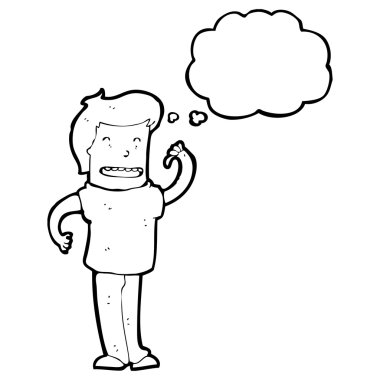 Kendine güvenen adam.