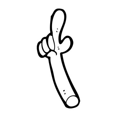 işaret eden bir ele