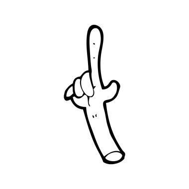 işaret eden bir ele