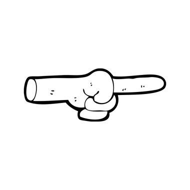 işaret eden bir ele