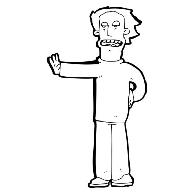 adam durdurmak için el hareketi