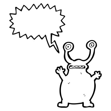 konuşma balonu ile yabancı