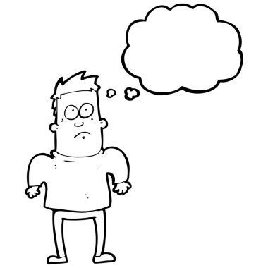 omuzlarında shrugging adam