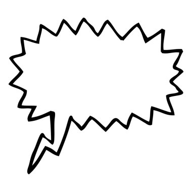 konuşma balonu shout