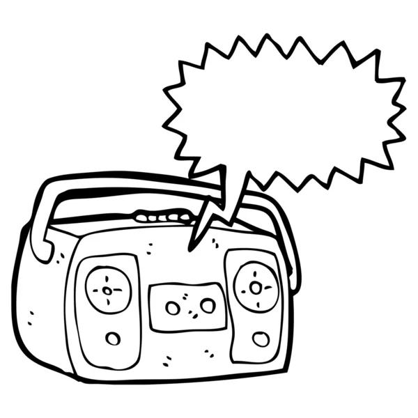 Lettore di cassette — Vettoriale Stock