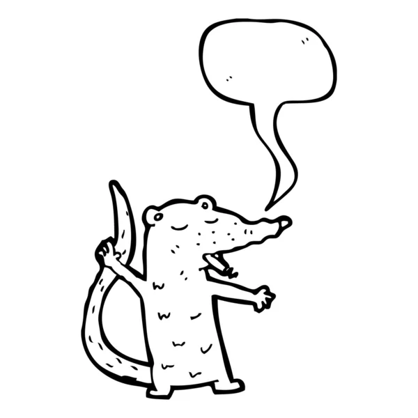 Rat fumeur — Image vectorielle