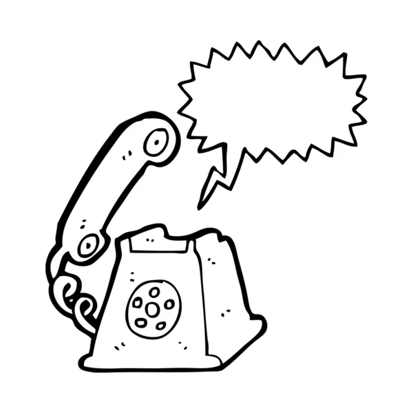 Звонящий ретро телефон — стоковый вектор
