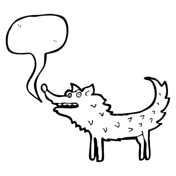 Говорящий волк — стоковый вектор
