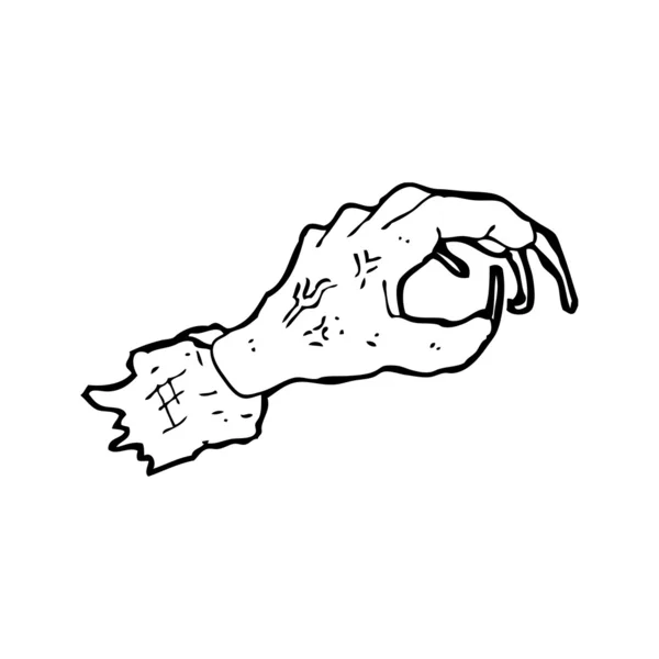 Mano de Zombie — Vector de stock