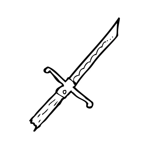 Punta de lanza medieval — Vector de stock