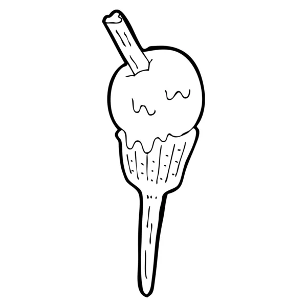 Melting ice cream — Stock Vector