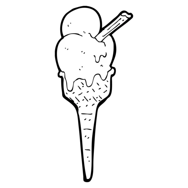 Derretimiento de helado — Vector de stock