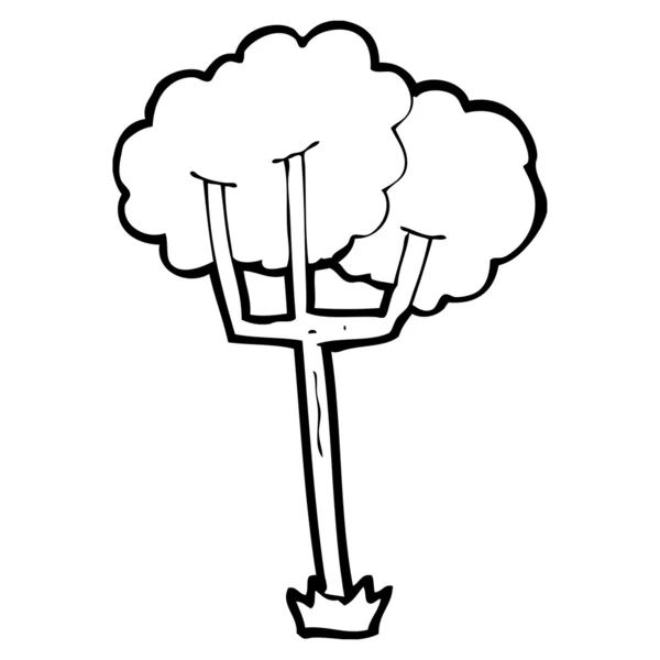 Skinny tree — Stock Vector