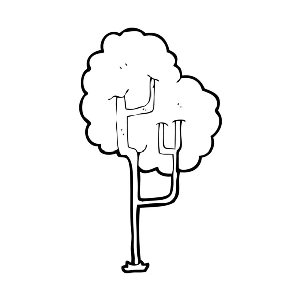 Árbol flaco — Vector de stock