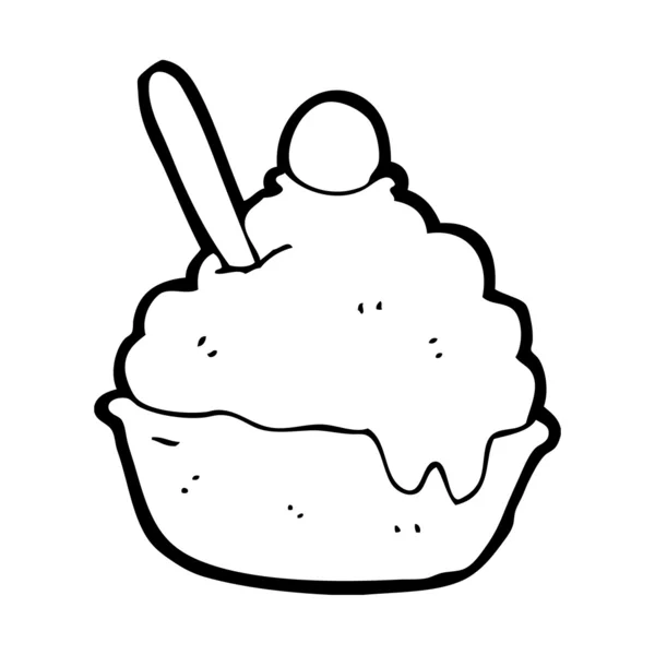 Crème glacée sundae — Image vectorielle