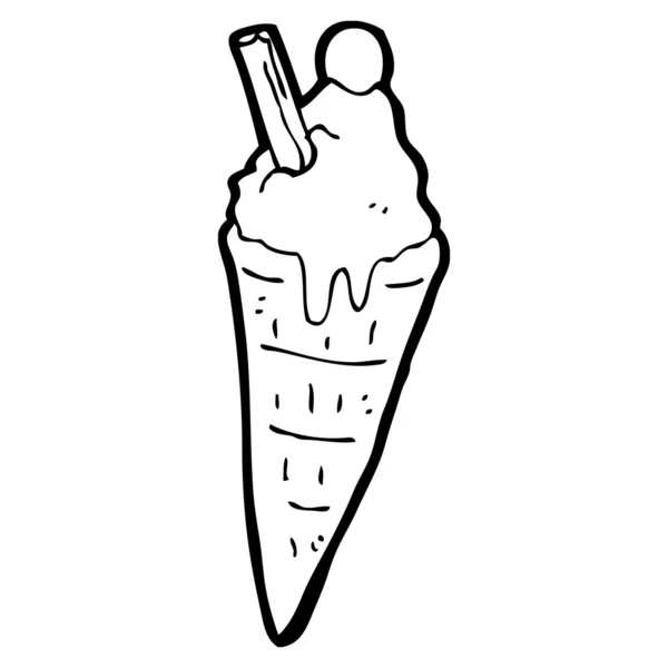 Cono de helado — Vector de stock