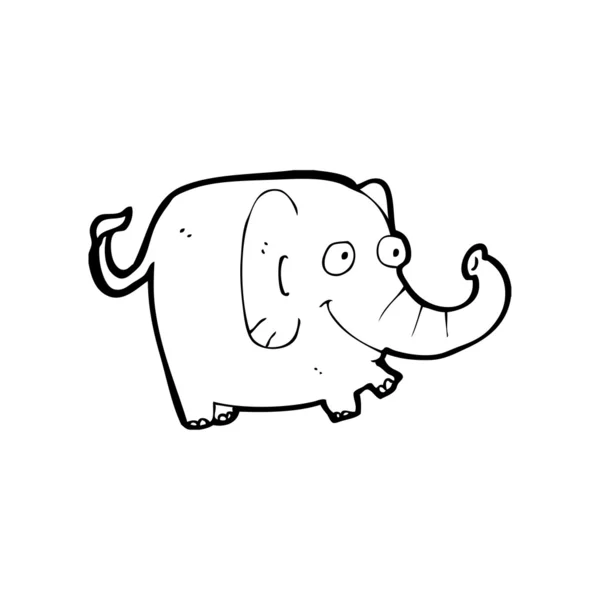 Elefante felice — Vettoriale Stock