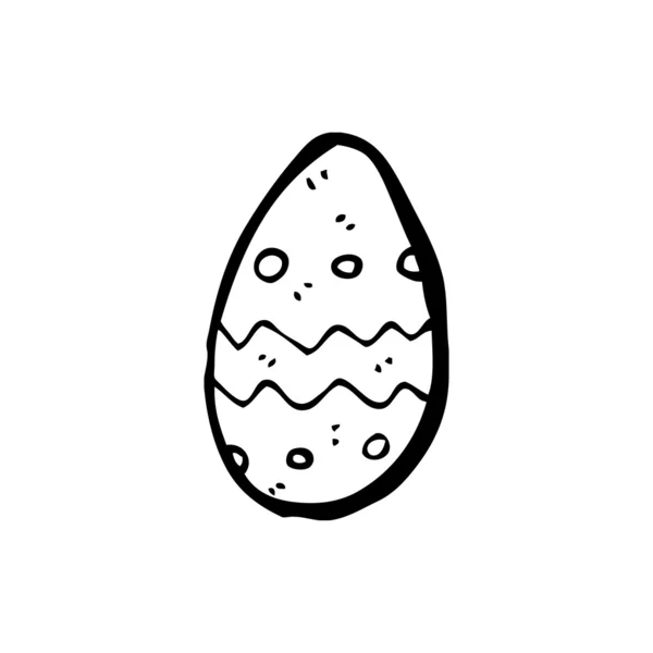 Huevo de Pascua decorado — Vector de stock