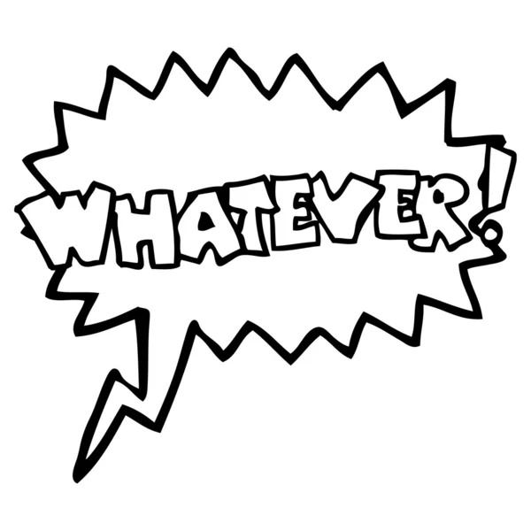 Whatever shout — Stock Vector