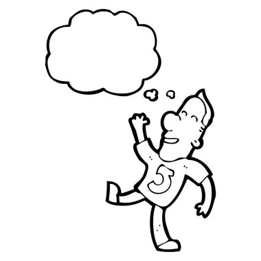 5 numaralı forması sallanan adam