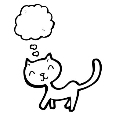 kedi ile konuşma balonu