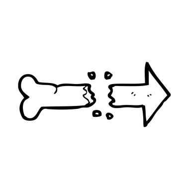 kırık kemik yön oku