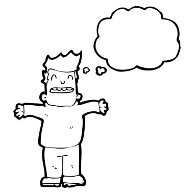 Kollarını açarak dostça adam