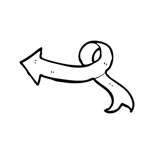 Swirling arrow — Stock Vector