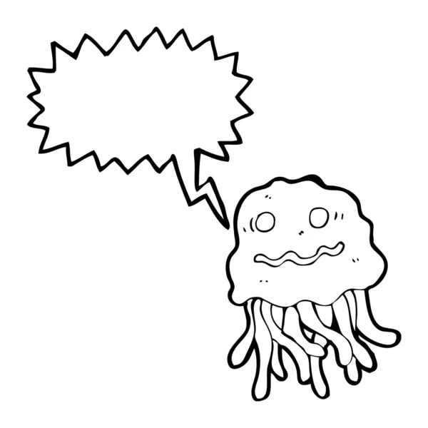 Nervous jellyfish — Stock Vector
