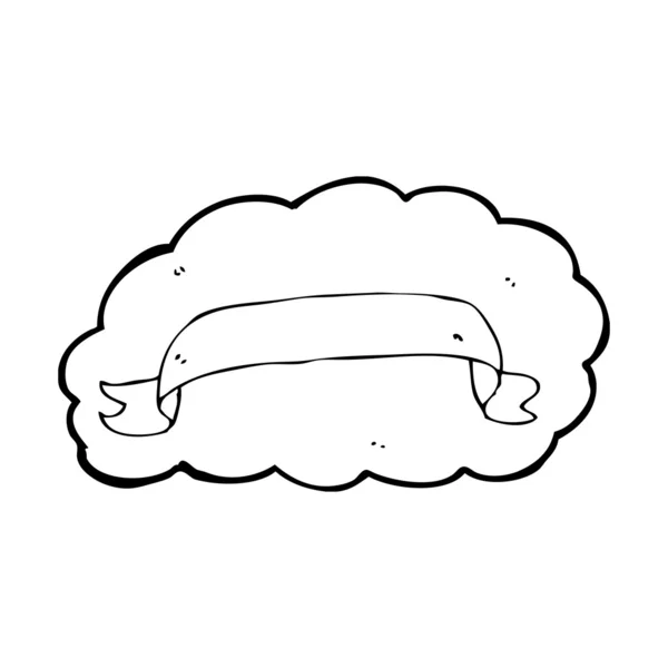 スクロール雲 — ストックベクタ