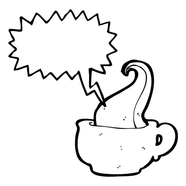 Tentacle in teacup — Stock Vector