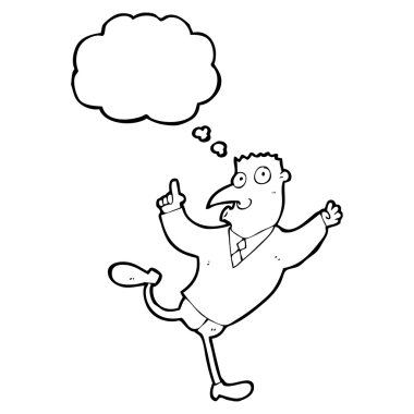 uyarı ile koşan adam