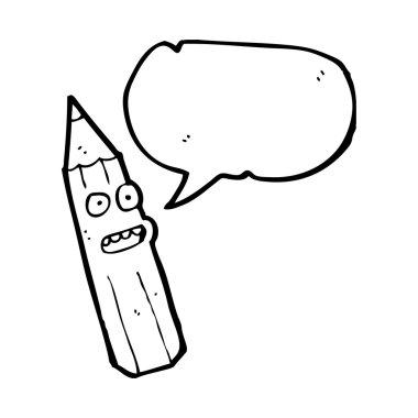 düşünce balonu ile kalem