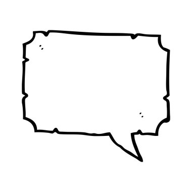 eski stil konuşma balonu