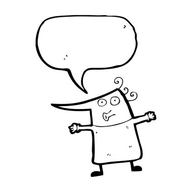 komik yaşlı bir kadın