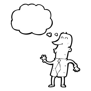 Kel işadamı konuşuyor