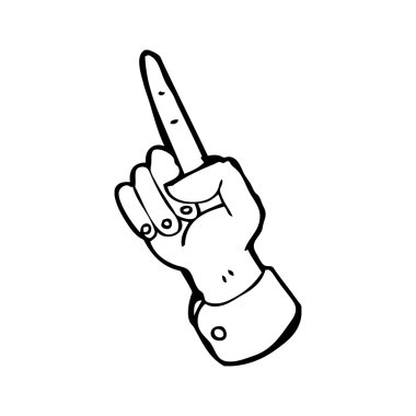 işaret eden bir ele