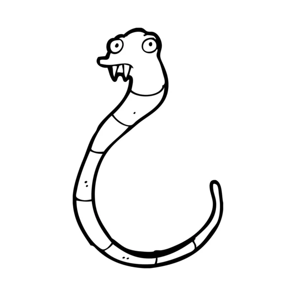 Serpent bouclé — Image vectorielle