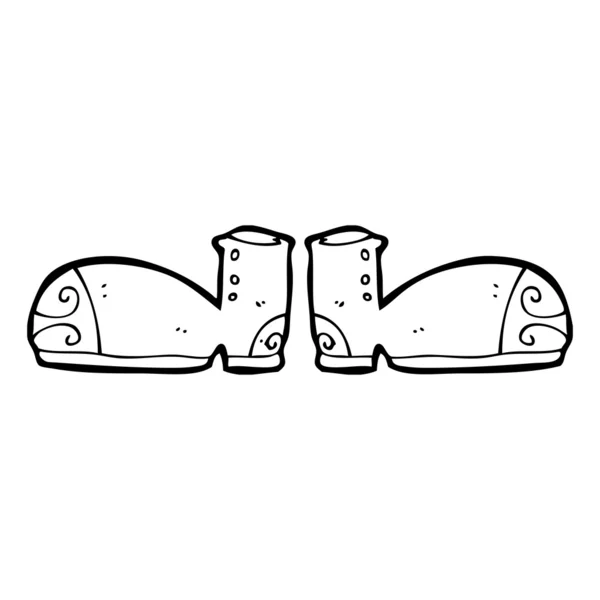 Chaussures drôles — Image vectorielle
