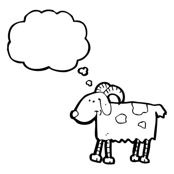 山羊与语音泡沫 — 图库矢量图片