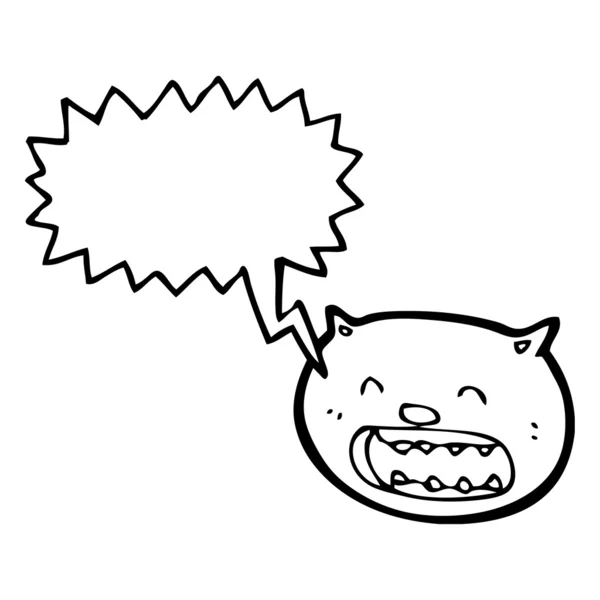 Γάτα με σκέψη φούσκα — Διανυσματικό Αρχείο